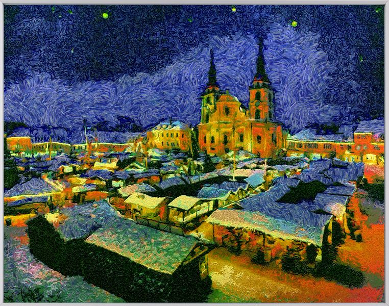 Starry Nights am Weihnachtshimmel â€“ Neue Kunstwerke im Stile Vincent van Goghs