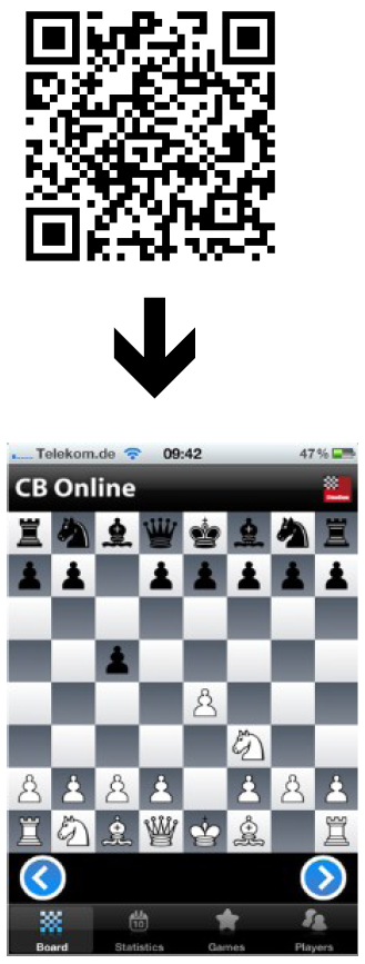 QR-Schach mit iPhone, iPad und Android