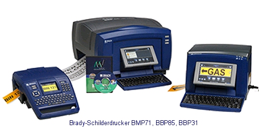 Schilder selber drucken mit Schilderdrucker BBP85, BBP31 und BMP71