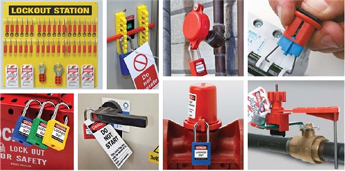 Lockout Tagout Verriegelungssysteme zum Absichern von Gefahrquellen