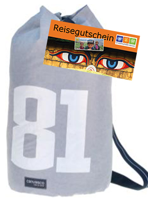 Ein Seesack geht auf Reisen