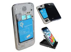 Akku Aufladen ohne Kabel? Für das Galaxy S4 ist dies jetzt möglich mit einem QI Ladeadapter.