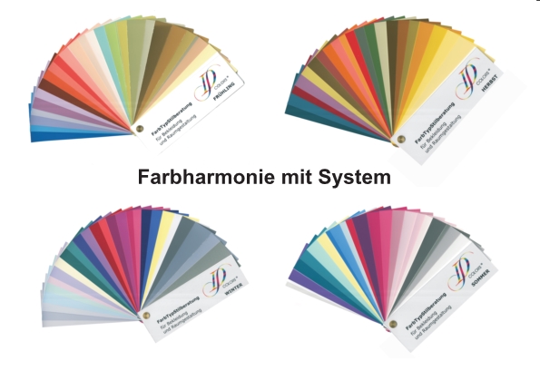 Neue Farbberatung schnell und effektiv: Innovatives Farbfächer Set mit Typfarben