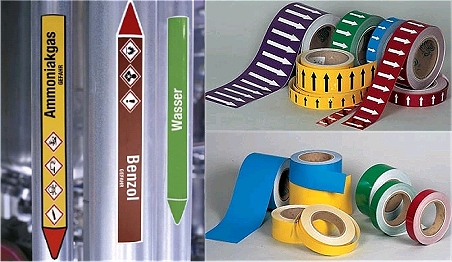 Rohrleitungskennzeichnung: Schilder nach DIN 2403 – robust und UV-resistent