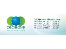 Besuchen Sie uns auf der „Decisions Spring 2012“ der ersten virtuellen Konferenz zum Thema  Microsoft Dynamics AX