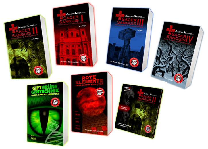 Thrillerkultur vom Feinsten gepaart mit Humor bieten die Romane von Albert Knorr im neu eröffneten MMK Onlineshop