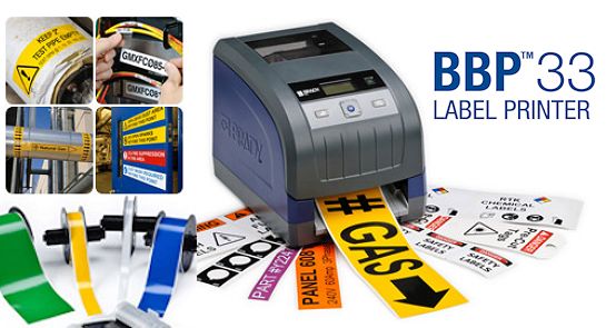 Brady BBP33: Ein Drucker für die gesamte Etikettierung und Beschilderung