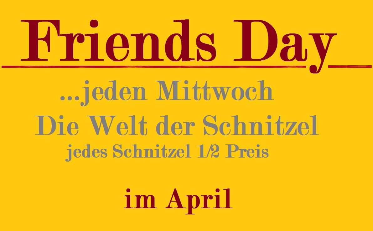 Günstig Essen am Friends Day der neuen Aktion im Restaurant Molino