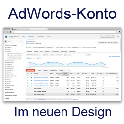 Ihr AdWords Konto im neuen Design