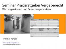 Das 1x1 der Bewertungsmatrizen im Vergaberecht