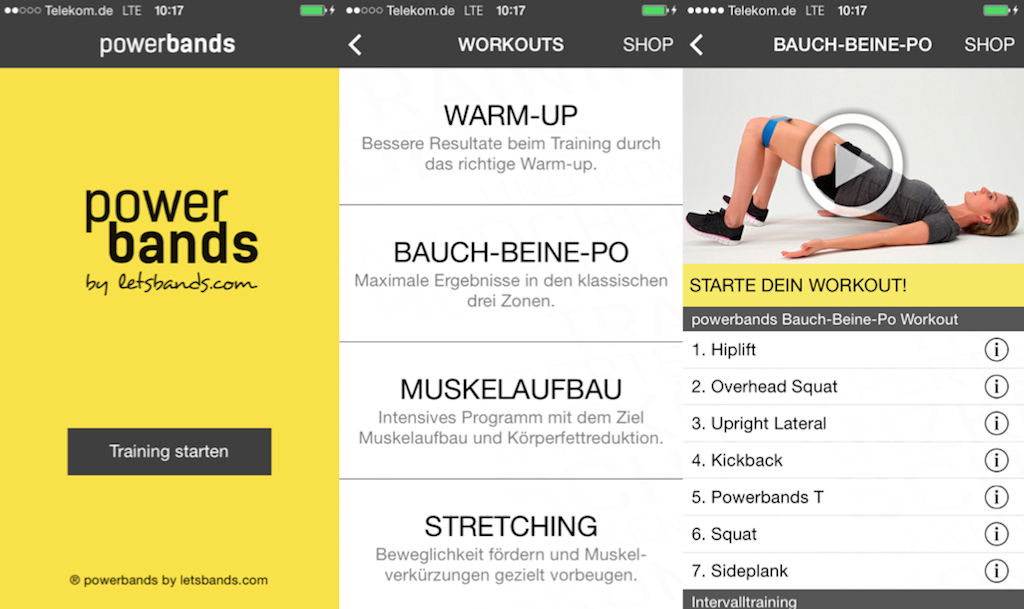 Train smarter! – Dein tägliches Workout mit der neuen powerbands-App