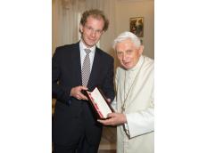 Richard Borek jun. zu Gast bei Papst emeritus Benedikt XVI.
