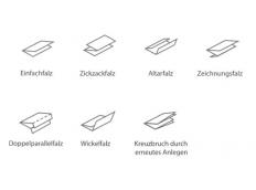 Formschön und präzise: Papier gefalzt und rückstichgeheftet in der Buchbinderei Konrad