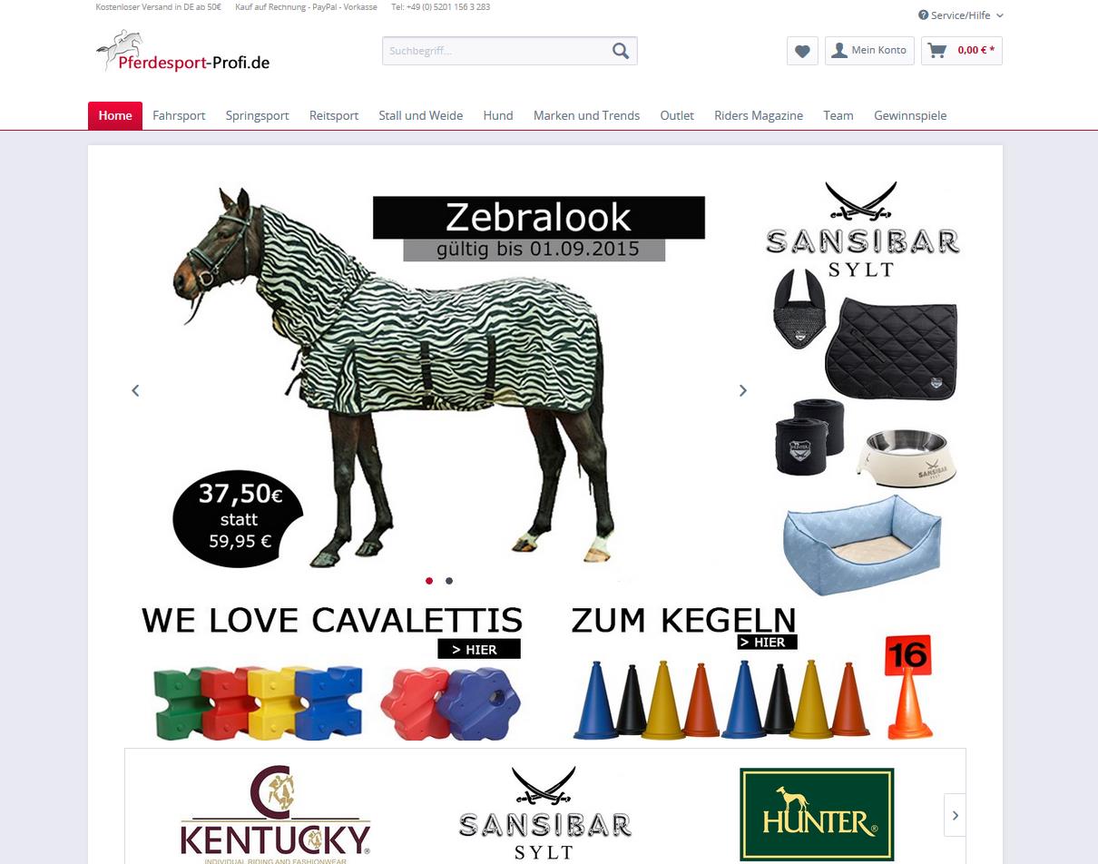 Onlineshop-Relaunch: Pferdesport-Profi zeigt sich in einem neuen Design