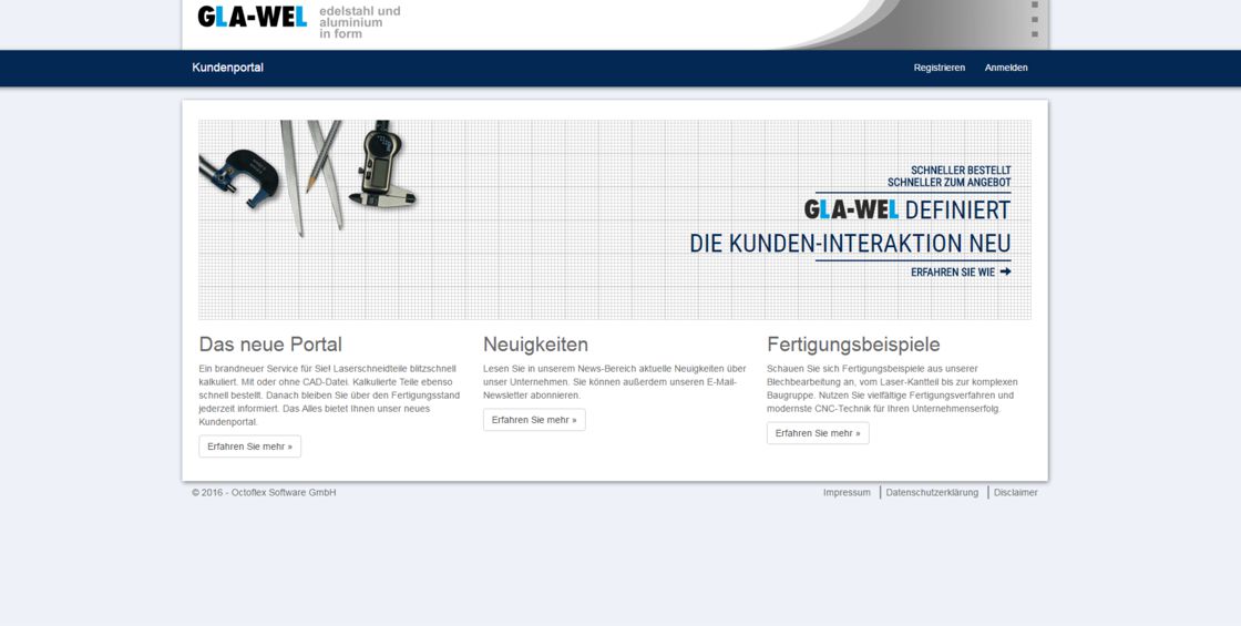 Industrie 4.0: Die GLA-WEL GmbH in Melle startet ein innovatives Online-Kundenportal