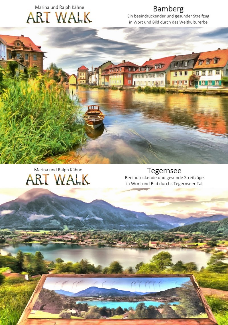 Fortsetzung der Buchserie ARTWALKS mit Bamberg und Tegernsee