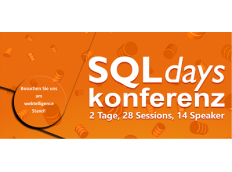 webtelligence zeigt DBPLUS-Portfolio auf der SQLdays-Konferenz am 10. und 11. Oktober 2017 in Erding