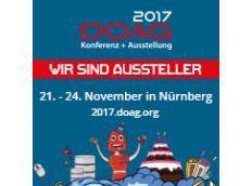 webtelligence zeigt DBPLUS-Portfolio auf der DOAG Konferenz + Ausstellung vom 22. bis 24. November 2017 in Nürnberg