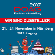 webtelligence zeigt DBPLUS-Portfolio auf der DOAG Konferenz + Ausstellung vom 22. bis 24. November 2017 in NÃ¼rnberg