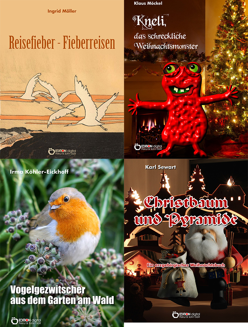Weihnachtsland und Weihnachtsmonster, Constanze rÃ¤umt auf und ein Rotkehlchen erzÃ¤hlt â€“ FÃ¼nf E-Books von Freitag bis Freitag zum Sonderpreis