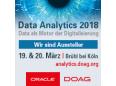 DBPLUS c/o webtelligence als Aussteller und Referent auf der DOAG/Oracle Data Analytics Konferenz 2018 in Brühl