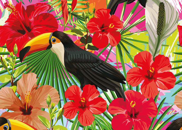 Tropisches Flair schafft eine auÃŸergewÃ¶hnliche Wohnstimmung