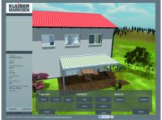 Markisen-Konfigurator von KLAIBER im Web oder als App