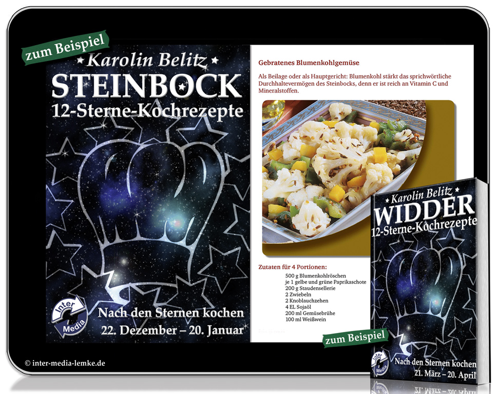 12-Sterne-Kochrezepte als E-Books â€“ Nach den Sternen kochen.