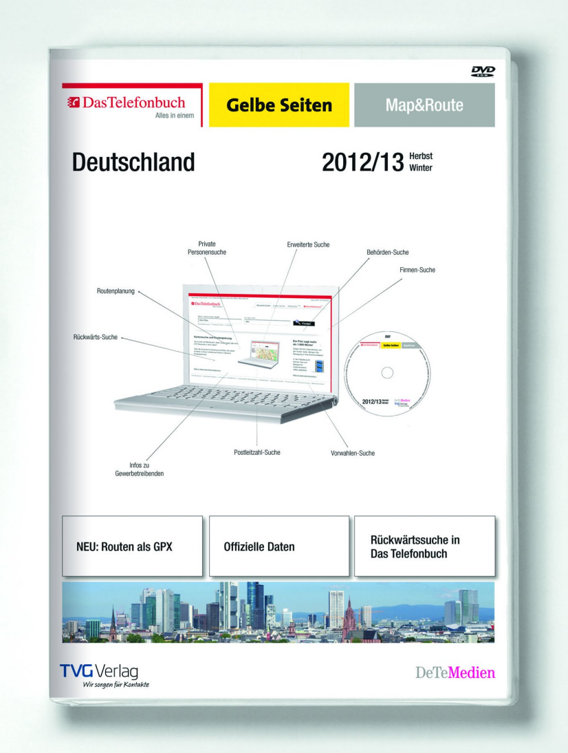 Das Telefonbuch Gelbe Seiten Map&Route Herbst/Winter 2012/2013: Die Kombination für mehr Produktivität im Büro!