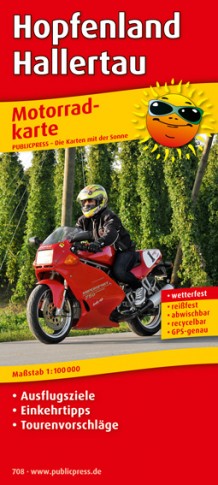 Neue Motorradkarte Hopfenland Hallertau